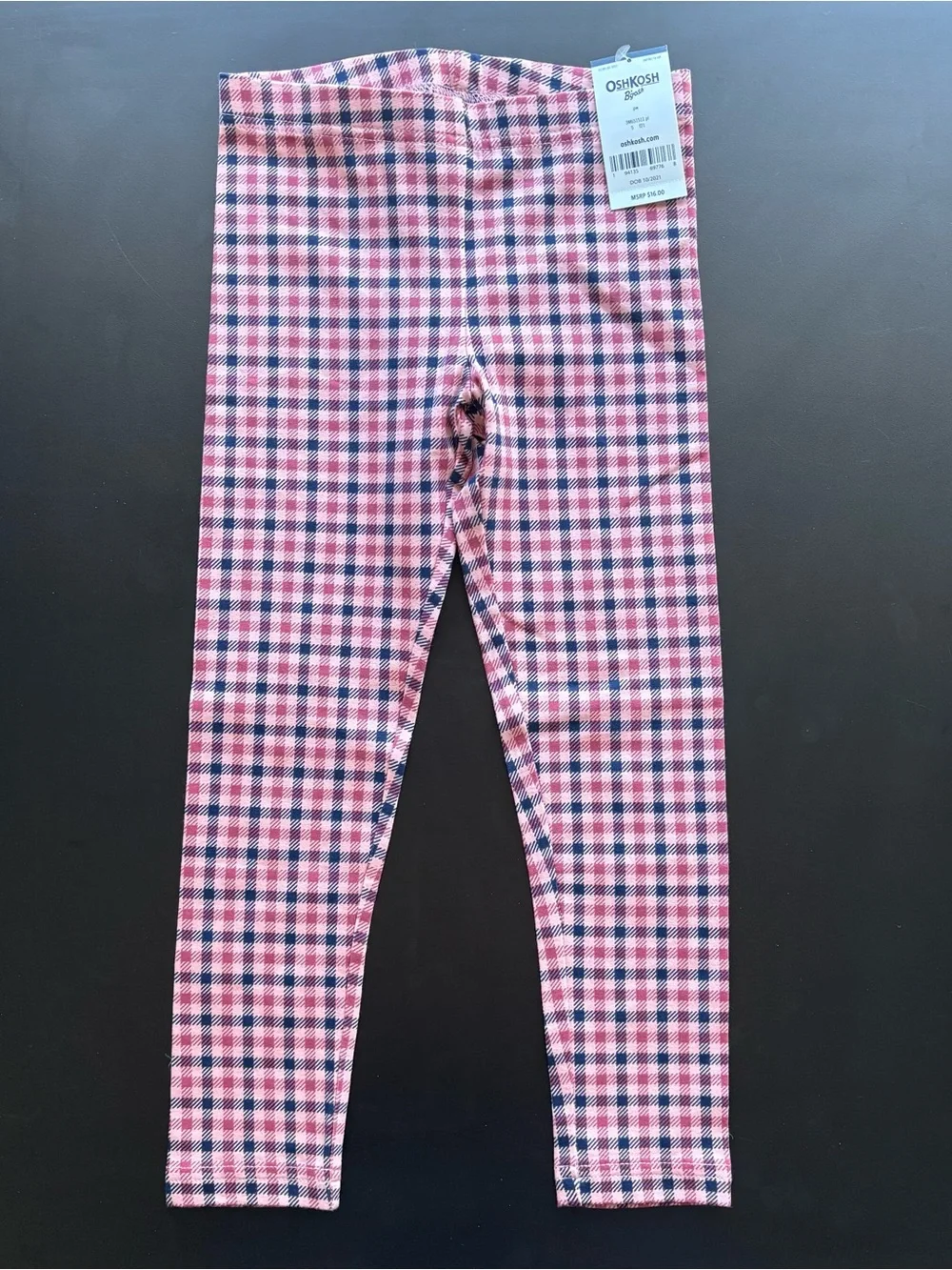 New OshKosh B'gosh Girls 5T Top & Leggings Set Long sleeve Hedgehog Blue Pink